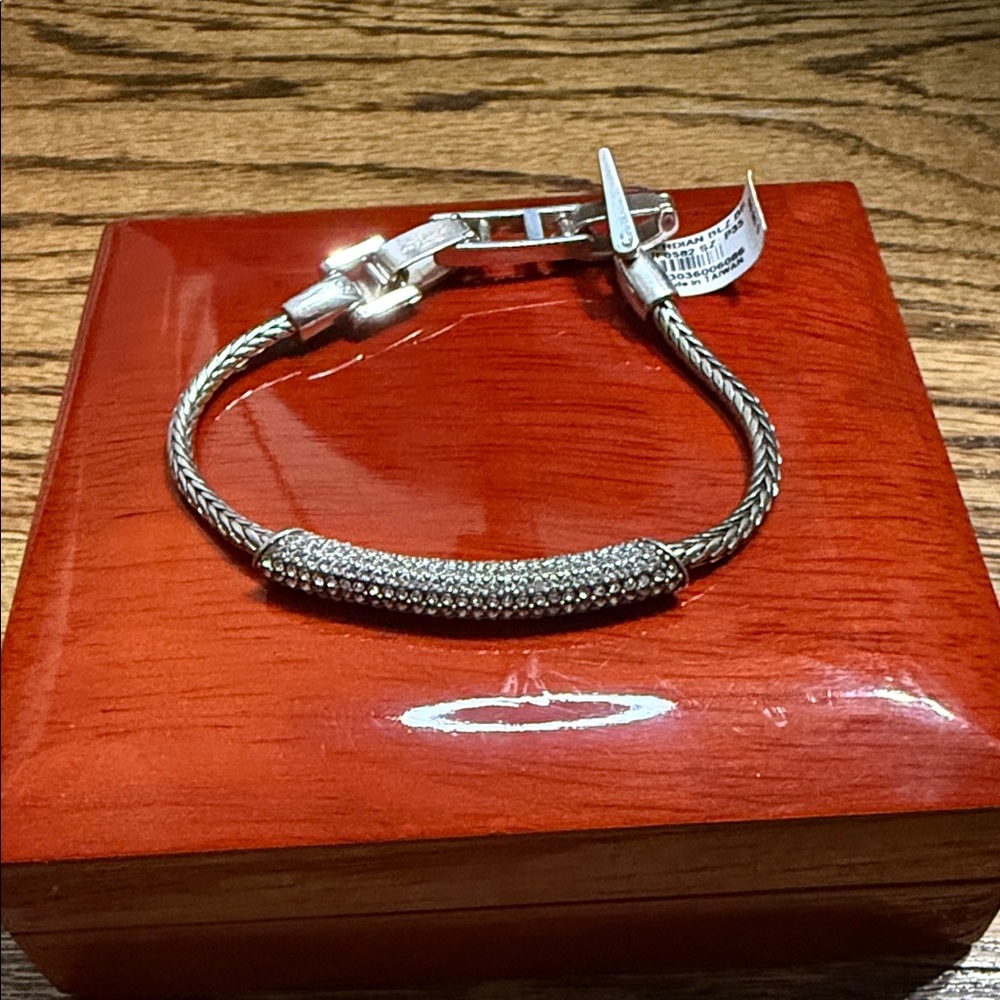 Brighton Meridian Blaze Silver Plated Swarovski Crystal Bracelet